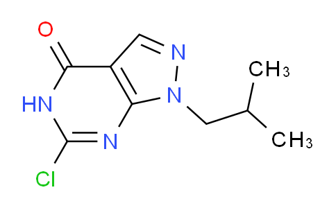 CAS No. 1415093-41-2, 6-Chloro-1-isobutyl-1H-pyrazolo[3,4-d]pyrimidin-4(5H)-one