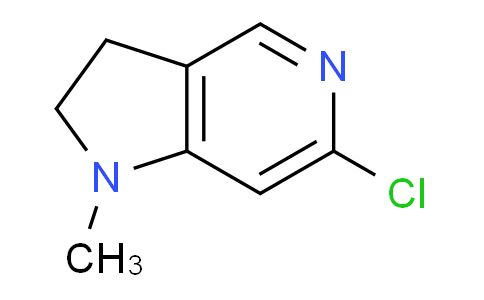 CAS No. 1956364-41-2, 6-Chloro-1-methyl-2,3-dihydro-1H-pyrrolo[3,2-c]pyridine