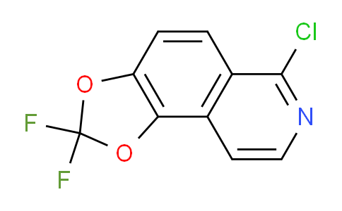 CAS No. 630423-52-8, 6-Chloro-2,2-difluoro-[1,3]dioxolo[4,5-f]isoquinoline