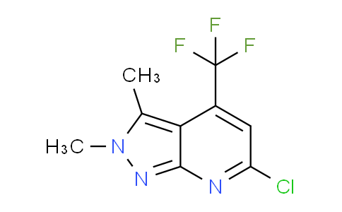 CAS No. 1018165-26-8, 6-Chloro-2,3-dimethyl-4-(trifluoromethyl)-2H-pyrazolo[3,4-b]pyridine