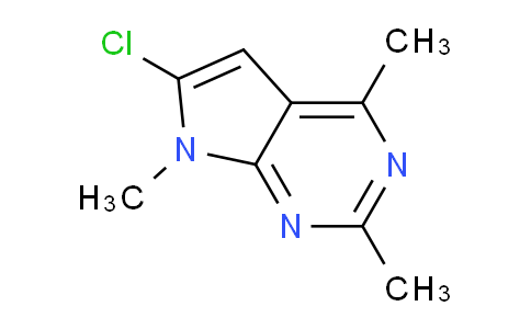 CAS No. 14352-34-2, 6-Chloro-2,4,7-trimethyl-7H-pyrrolo[2,3-d]pyrimidine