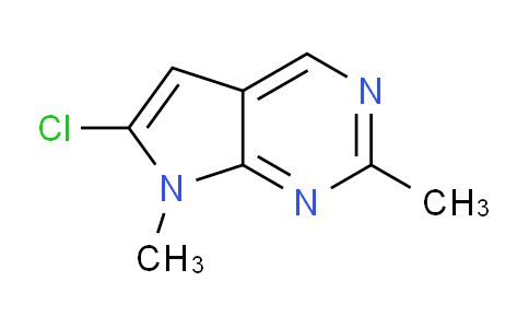 CAS No. 14352-35-3, 6-Chloro-2,7-dimethyl-7H-pyrrolo[2,3-d]pyrimidine
