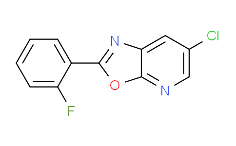 CAS No. 52334-31-3, 6-Chloro-2-(2-fluorophenyl)oxazolo[5,4-b]pyridine