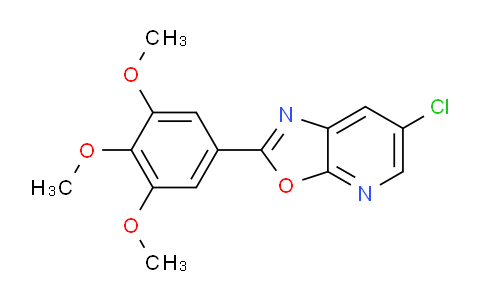 CAS No. 1354750-09-6, 6-Chloro-2-(3,4,5-trimethoxyphenyl)oxazolo[5,4-b]pyridine