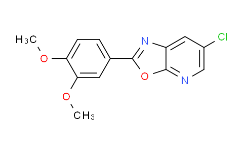 CAS No. 1354750-03-0, 6-Chloro-2-(3,4-dimethoxyphenyl)oxazolo[5,4-b]pyridine