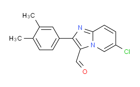 CAS No. 881041-15-2, 6-Chloro-2-(3,4-dimethylphenyl)imidazo[1,2-a]pyridine-3-carbaldehyde