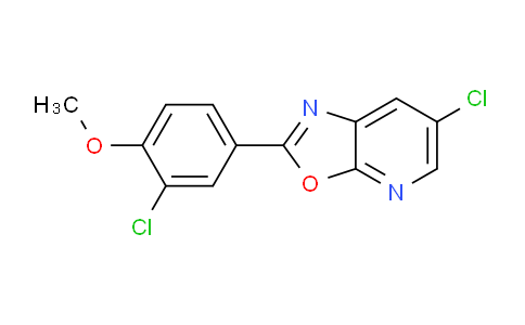 CAS No. 1354749-96-4, 6-Chloro-2-(3-chloro-4-methoxyphenyl)oxazolo[5,4-b]pyridine