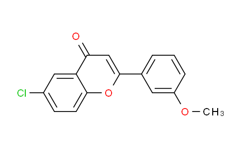 CAS No. 88952-75-4, 6-Chloro-2-(3-methoxyphenyl)-4H-chromen-4-one