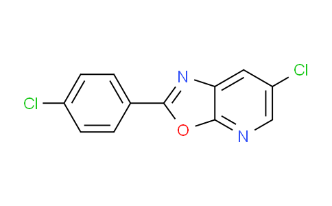 CAS No. 1354749-06-6, 6-Chloro-2-(4-chlorophenyl)oxazolo[5,4-b]pyridine