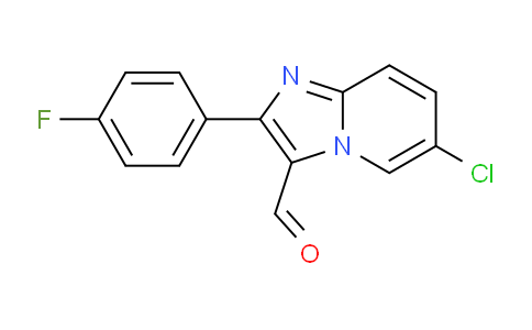 CAS No. 727976-32-1, 6-Chloro-2-(4-fluorophenyl)imidazo[1,2-a]pyridine-3-carbaldehyde