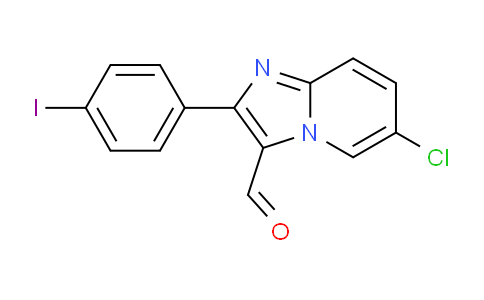 CAS No. 887360-06-7, 6-Chloro-2-(4-iodophenyl)imidazo[1,2-a]pyridine-3-carbaldehyde