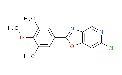 CAS No. 1417618-37-1, 6-Chloro-2-(4-methoxy-3,5-dimethylphenyl)oxazolo[4,5-c]pyridine