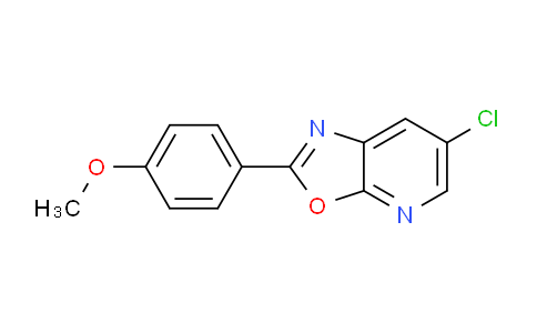 CAS No. 1354749-91-9, 6-Chloro-2-(4-methoxyphenyl)oxazolo[5,4-b]pyridine