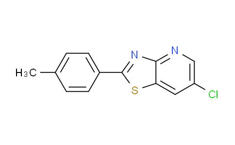 CAS No. 124522-22-1, 6-Chloro-2-(p-tolyl)thiazolo[4,5-b]pyridine
