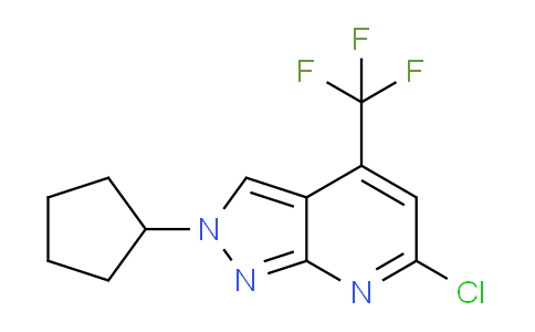 CAS No. 1018127-74-6, 6-Chloro-2-cyclopentyl-4-(trifluoromethyl)-2H-pyrazolo[3,4-b]pyridine