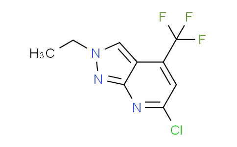 CAS No. 1018126-49-2, 6-Chloro-2-ethyl-4-(trifluoromethyl)-2H-pyrazolo[3,4-b]pyridine