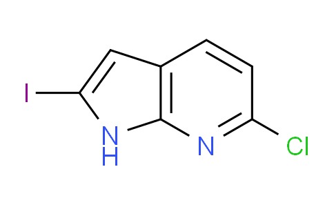 CAS No. 1227269-04-6, 6-Chloro-2-iodo-1H-pyrrolo[2,3-b]pyridine