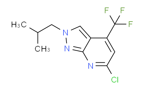 CAS No. 1018127-90-6, 6-Chloro-2-isobutyl-4-(trifluoromethyl)-2H-pyrazolo[3,4-b]pyridine