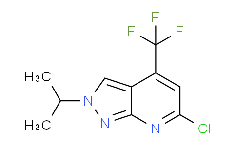 CAS No. 1018165-78-0, 6-Chloro-2-isopropyl-4-(trifluoromethyl)-2H-pyrazolo[3,4-b]pyridine