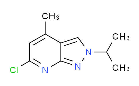 CAS No. 1018046-39-3, 6-Chloro-2-isopropyl-4-methyl-2H-pyrazolo[3,4-b]pyridine