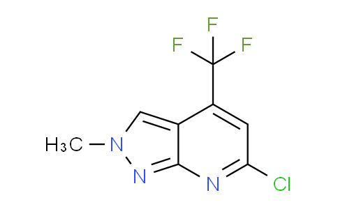 CAS No. 1018165-10-0, 6-Chloro-2-methyl-4-(trifluoromethyl)-2H-pyrazolo[3,4-b]pyridine