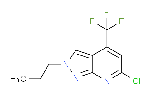 CAS No. 1018165-58-6, 6-Chloro-2-propyl-4-(trifluoromethyl)-2H-pyrazolo[3,4-b]pyridine