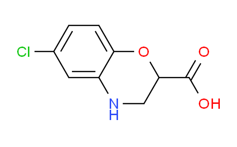 CAS No. 1485645-67-7, 6-Chloro-3,4-dihydro-2H-benzo[b][1,4]oxazine-2-carboxylic acid