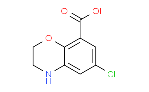 CAS No. 134372-47-7, 6-Chloro-3,4-dihydro-2H-benzo[b][1,4]oxazine-8-carboxylic acid