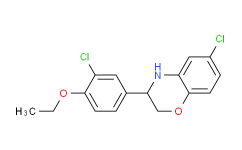 CAS No. 1710472-06-2, 6-Chloro-3-(3-chloro-4-ethoxyphenyl)-3,4-dihydro-2H-benzo[b][1,4]oxazine