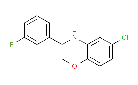 CAS No. 1713588-24-9, 6-Chloro-3-(3-fluorophenyl)-3,4-dihydro-2H-benzo[b][1,4]oxazine
