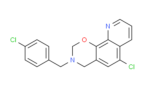 CAS No. 41957-84-0, 6-Chloro-3-(4-chlorobenzyl)-3,4-dihydro-2H-[1,3]oxazino[5,6-h]quinoline