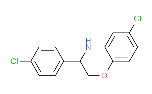 CAS No. 1710293-25-6, 6-Chloro-3-(4-chlorophenyl)-3,4-dihydro-2H-benzo[b][1,4]oxazine
