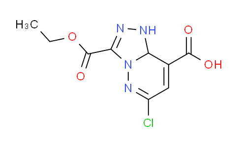 CAS No. 1447606-93-0, 6-Chloro-3-(ethoxycarbonyl)-1,8a-dihydro-[1,2,4]triazolo[4,3-b]pyridazine-8-carboxylic acid