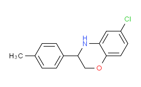 CAS No. 1708437-07-3, 6-Chloro-3-(p-tolyl)-3,4-dihydro-2H-benzo[b][1,4]oxazine