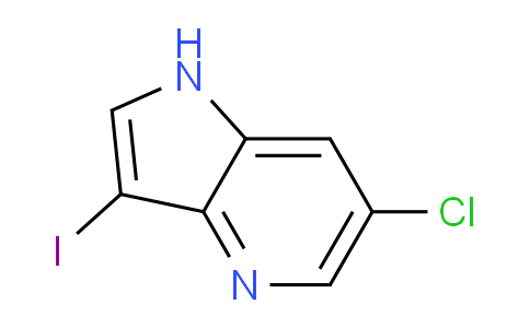 CAS No. 1190311-84-2, 6-Chloro-3-iodo-1H-pyrrolo[3,2-b]pyridine