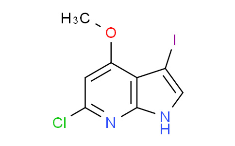 CAS No. 1190314-97-6, 6-Chloro-3-iodo-4-methoxy-1H-pyrrolo[2,3-b]pyridine