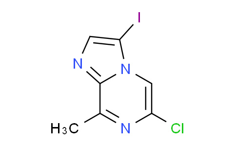 CAS No. 1823381-40-3, 6-Chloro-3-iodo-8-methylimidazo[1,2-a]pyrazine