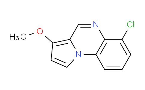 CAS No. 160657-08-9, 6-Chloro-3-methoxypyrrolo[1,2-a]quinoxaline