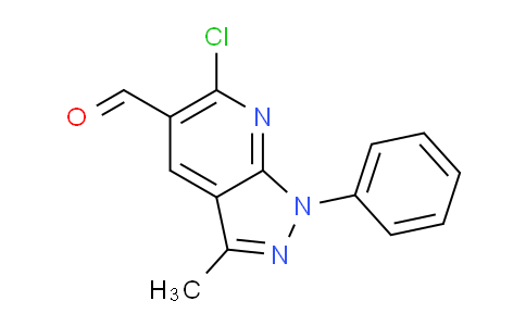 CAS No. 81933-75-7, 6-Chloro-3-methyl-1-phenyl-1H-pyrazolo[3,4-b]pyridine-5-carbaldehyde