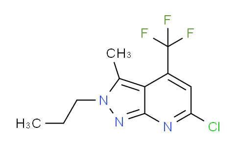 CAS No. 1018165-22-4, 6-Chloro-3-methyl-2-propyl-4-(trifluoromethyl)-2H-pyrazolo[3,4-b]pyridine
