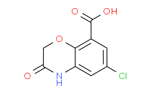 CAS No. 123040-45-9, 6-Chloro-3-oxo-3,4-dihydro-2H-benzo[b][1,4]oxazine-8-carboxylic acid