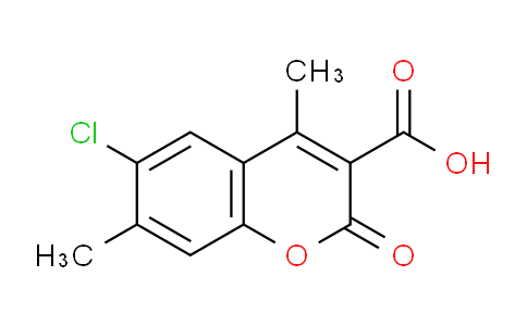 CAS No. 1361003-82-8, 6-Chloro-4,7-dimethyl-2-oxo-2H-chromene-3-carboxylic acid