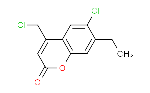 CAS No. 743452-53-1, 6-Chloro-4-(chloromethyl)-7-ethyl-2H-chromen-2-one