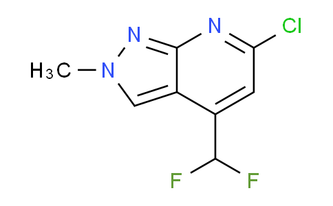 CAS No. 1018165-42-8, 6-Chloro-4-(difluoromethyl)-2-methyl-2H-pyrazolo[3,4-b]pyridine
