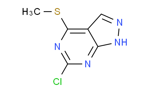 CAS No. 6288-85-3, 6-Chloro-4-(methylthio)-1H-pyrazolo[3,4-d]pyrimidine