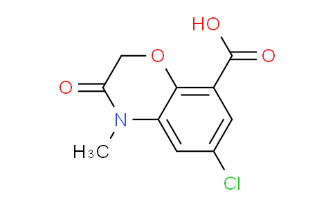 CAS No. 123040-79-9, 6-Chloro-4-methyl-3-oxo-3,4-dihydro-2H-benzo[b][1,4]oxazine-8-carboxylic acid
