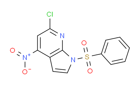 CAS No. 1227266-88-7, 6-Chloro-4-nitro-1-(phenylsulfonyl)-1H-pyrrolo[2,3-b]pyridine
