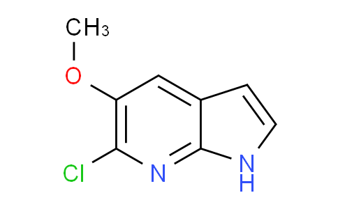 CAS No. 1260382-00-0, 6-Chloro-5-methoxy-1H-pyrrolo[2,3-b]pyridine