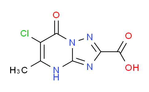 CAS No. 878713-17-8, 6-Chloro-5-methyl-7-oxo-4,7-dihydro-[1,2,4]triazolo[1,5-a]pyrimidine-2-carboxylic acid