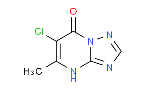 CAS No. 41081-76-9, 6-Chloro-5-methyl-[1,2,4]triazolo[1,5-a]pyrimidin-7(4H)-one